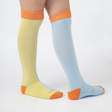 Everyday Knee-High Seamless Feel Socks (Kids) - Sunrise Colourblock