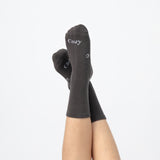 Everyday Crew Seamless Feel Socks 4 Pack (Kids) - Charcoal