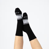Active Crew Seamless Feel Socks 4 Pack (Kids) - Black