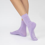 Loose Top Crew Seamless Feel Sock 4 Pack (Adults) - Lilac Breeze