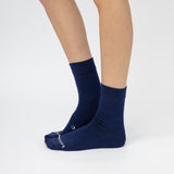 Loose Top Crew Seamless Feel Sock 4 Pack (Adults) - Midnight Blue