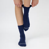 Loose Top Crew Seamless Feel Sock 4 Pack (Adults) - Midnight Blue