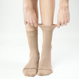 Loose Top Crew Seamless Feel Sock 3 Pack (Adults) - Neutrals