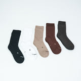 Loose Top Crew Seamless Feel Sock 5 Pack (Adults) - Neutrals