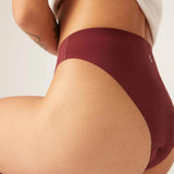 Seamfree Hi-Leg Moderate/Heavy - Merlot Red