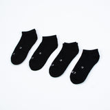 Everyday Ankle Seamless Feel Sock 4 Pack (Adults) - Black