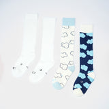 Everyday Knee-High Seamless Feel Socks 4 Pack (Kids) - Cloud Multi