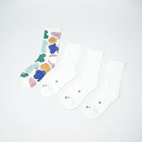 Everyday Crew Seamless Feel Sock 4 Pack (Adults) - Birthday/White
