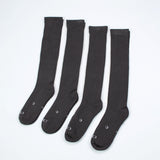 Everyday Knee-High Seamless Feel Socks 4 Pack (Kids) - Charcoal