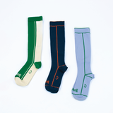 Compression Knee-High Sock Sock 3 Pack (Adults) - Green Multi
