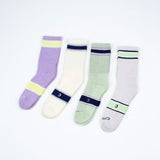 Active Crew Seamless Feel Sock 4 Pack (Adults) - Lilac Breeze Multi