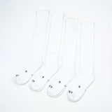Everyday Knee-High Seamless Feel Sock 4 Pack (Adults) - White