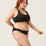 Detachable Bikini Moderate/Heavy - Black