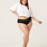Sensual Hi Waist Bikini Maxi-24hrs - Black