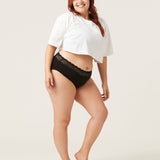 Sensual Hi Waist Bikini Maxi-24hrs - Black