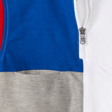 Boba Polo (Boys) - White/Blue/Grey