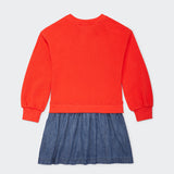 Bader Twofer Dress (Kids) - Red