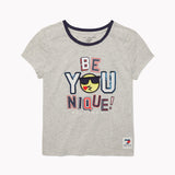 Hope Fashion Tee (Girls) - Grey Heather