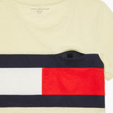 Charlie Colour Block Tee (Womens) - Yellow Heather