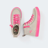Classic High Top (Toddler) - Grey/Pink