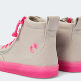 Classic High Top (Toddler) - Grey/Pink