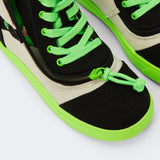 Street Short Wrap High Top (Toddler) - Black/Green