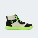 Street Short Wrap High Top (Toddler) - Black/Green