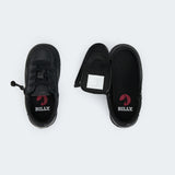 Low Rise Sneaker (Toddler) - Black to the Floor Faux Leather