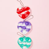 Mini Marble Heart Keyring Pop It