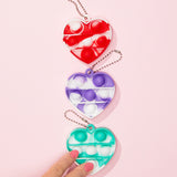 Mini Marble Heart Keyring Pop It