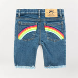 Rainbow Jean Shorts