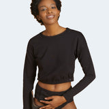 Adaptive Long Sleeve Lounge Shirt - Black
