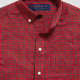 MagnaClick Casual Plaid Shirt (Kids) - Red