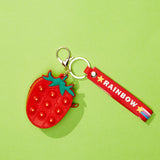 Strawberry Pop It Coin Purse With Keyring