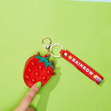 Strawberry Pop It Coin Purse With Keyring