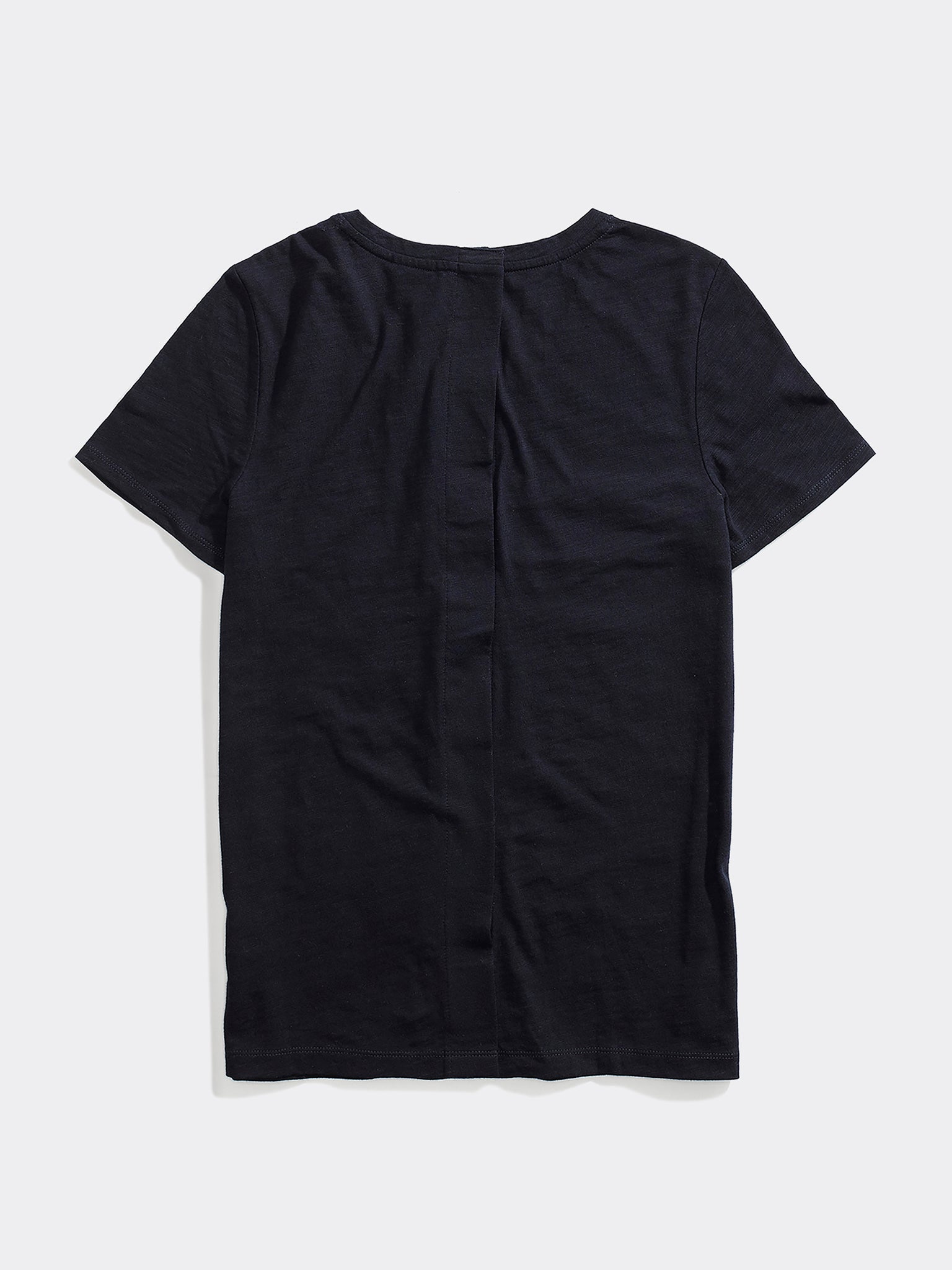 Tommy Seated Stripe Crew Tee - Navy