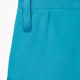 Seated Corp Knit Shorts (Girls) - Blue