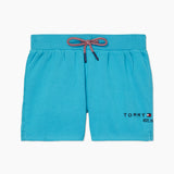 Seated Corp Knit Shorts (Girls) - Blue