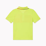 Colourblock Flag 85 Polo (Kids) - Neon Lawn