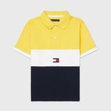 Colourblock Polo (Boys) - Vivid Yellow