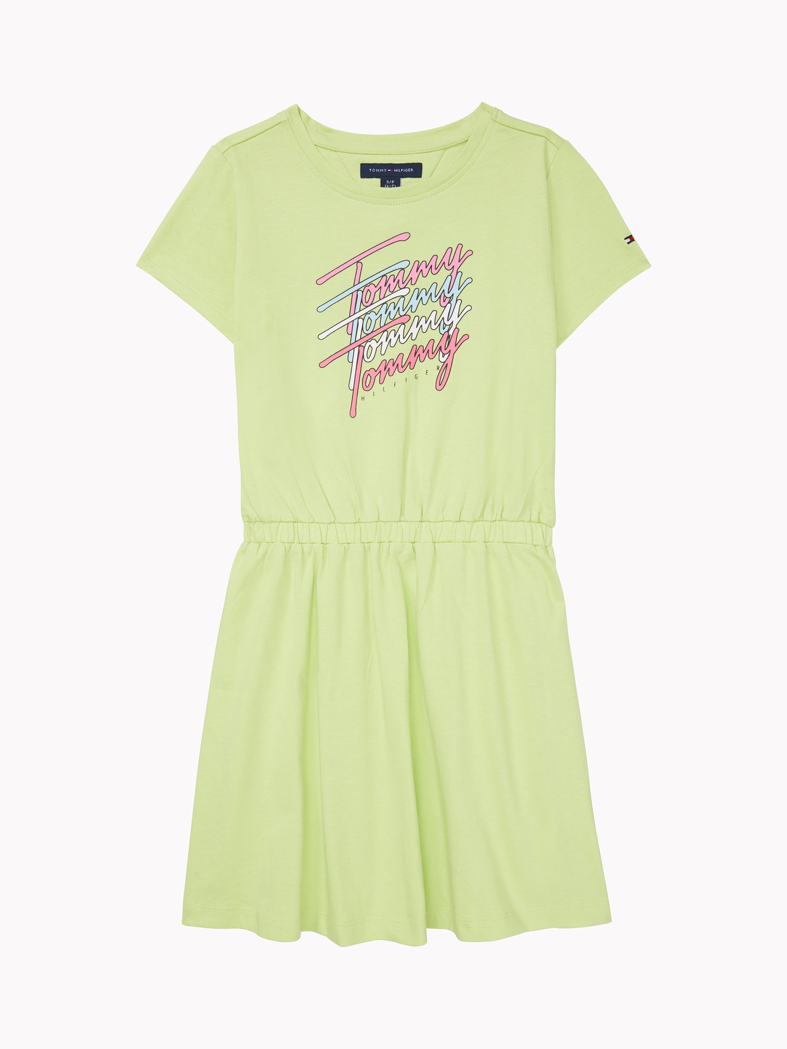 T-Shirt Dress (Girls) - Fluro Green