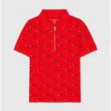 Tommy Logo Polo (Boys) - Blush Red