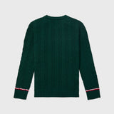 Cable Sweater (Kids) - Ornamental Green