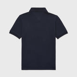 Solid Stretch Polo (Boys) - Desert Sky