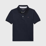 Solid Stretch Polo (Boys) - Desert Sky