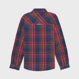 Classic Long Sleeve Check Shirt (Boys) - Foliage Green