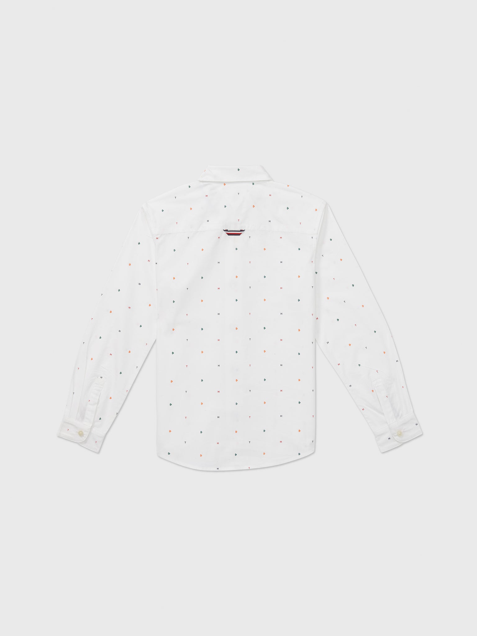 Micro Print Shirt (Boys) - Fresh White
