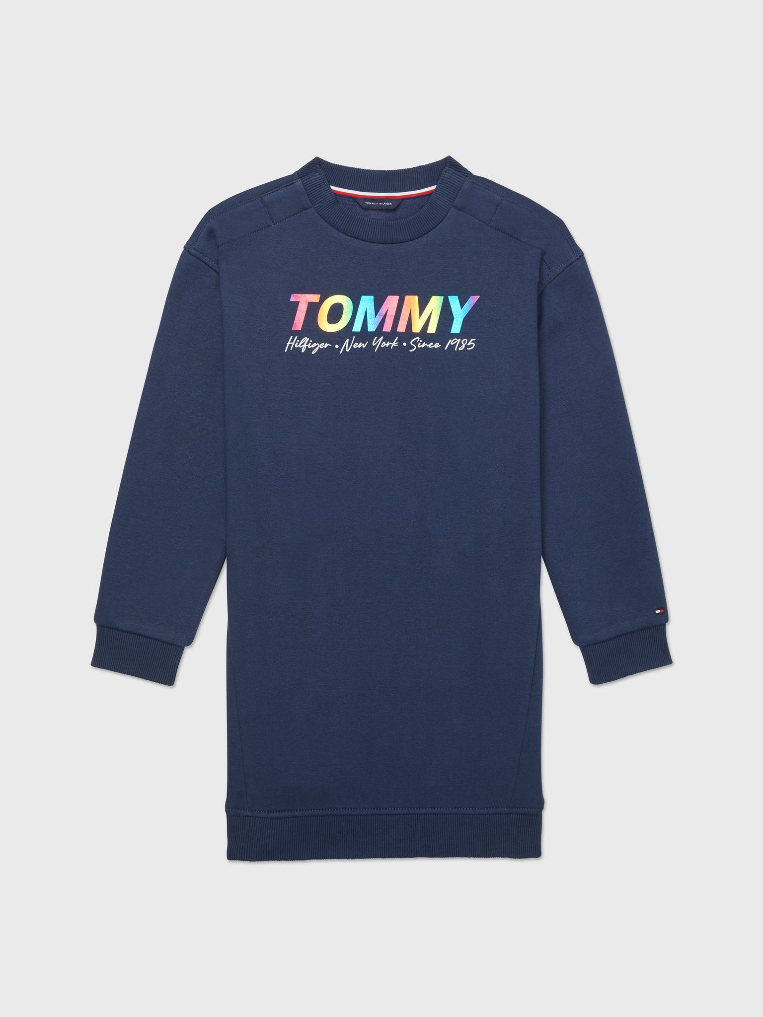 Tommy Shine T-Shirt Dress (Girls) - Navy
