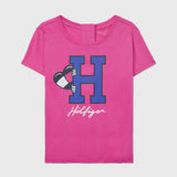 Seated Katie Graphic Tee (Girls) - Pink