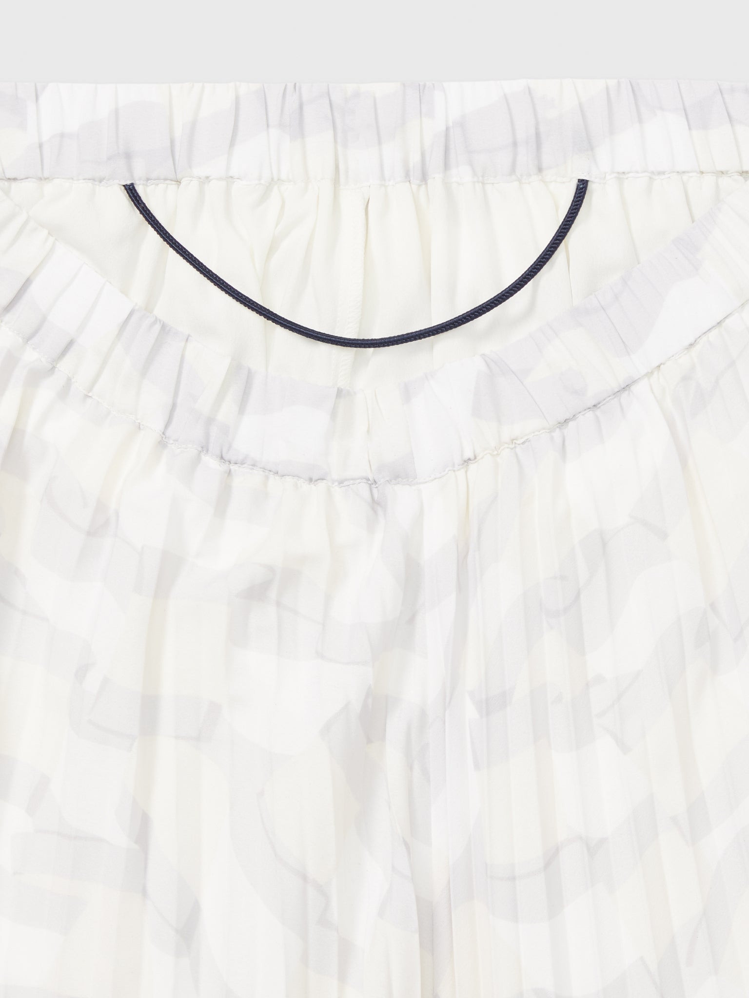 Chiffon Pleated Skirt (Womens) - Optic White